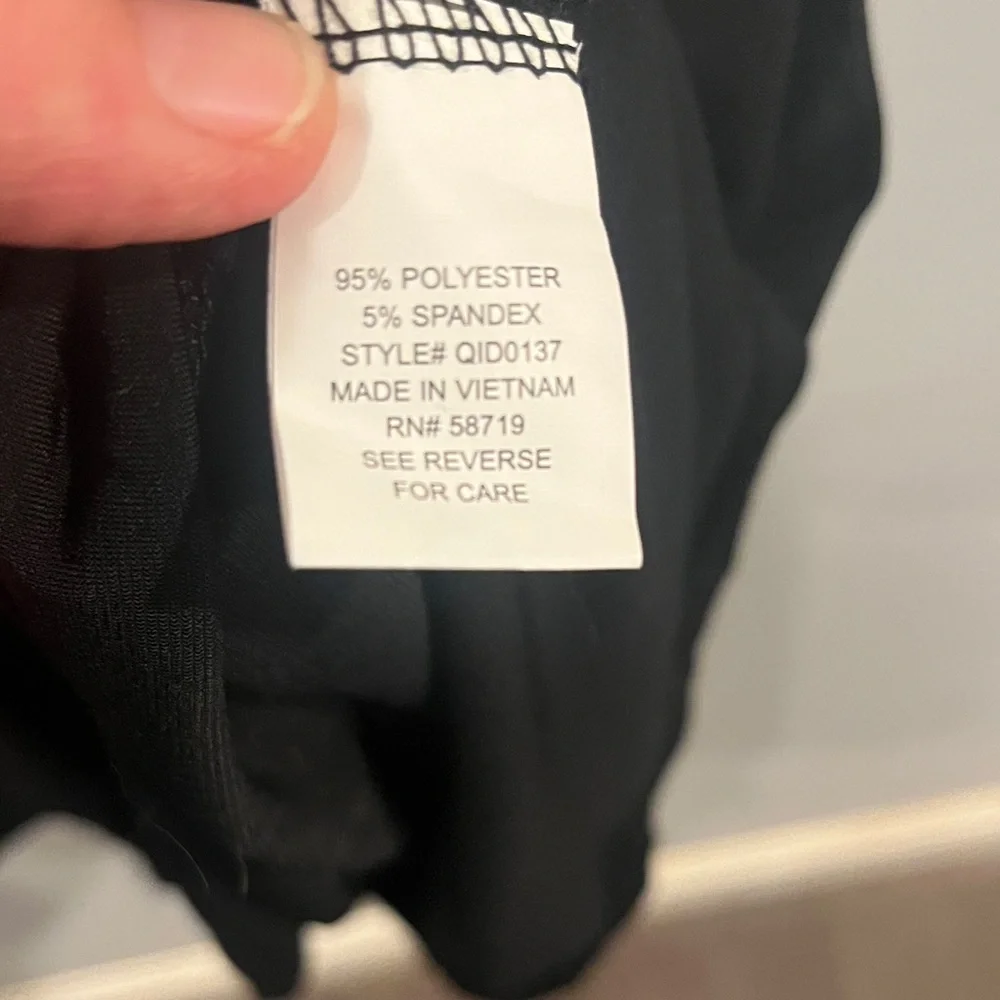 NY Collection Woman Black Formal V Neck Long Sleeve Dress Women’s Size 1X NWOT - Picture 7 of 10